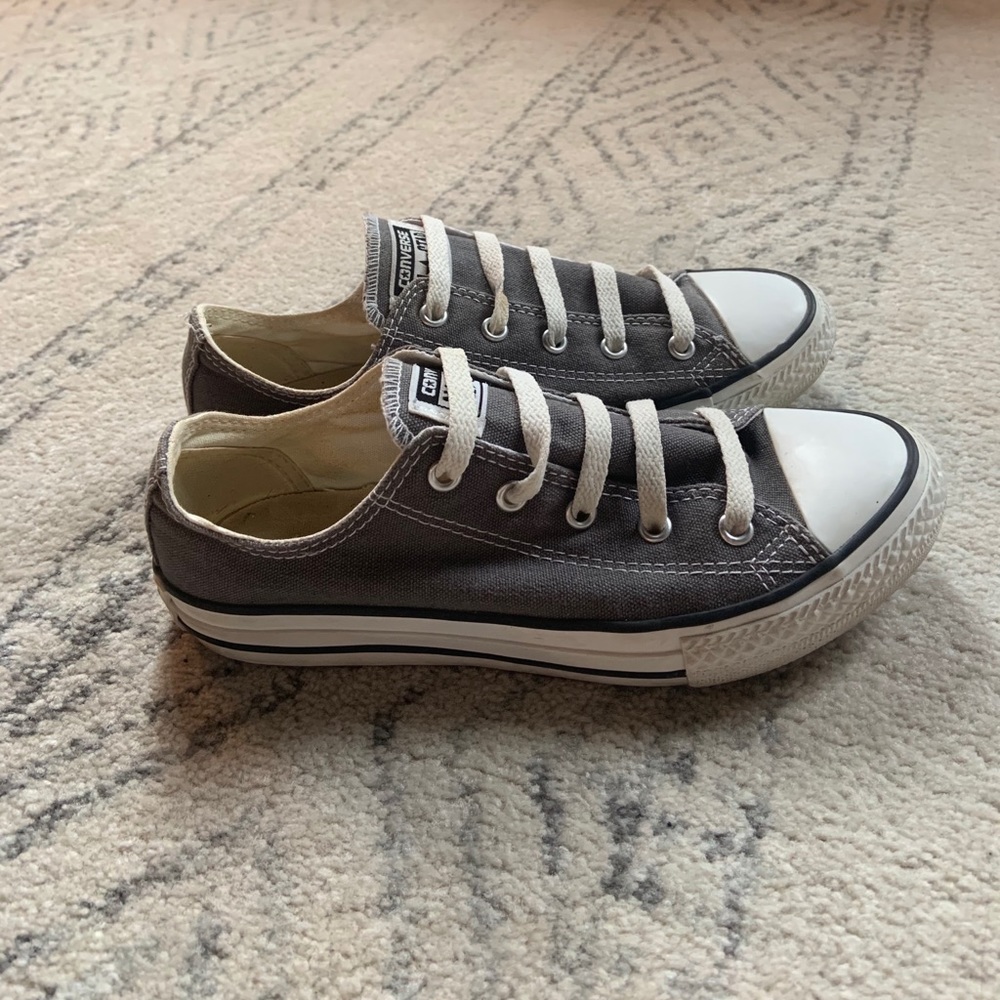 Converse All Star Low Tops Gray Kids Size 3